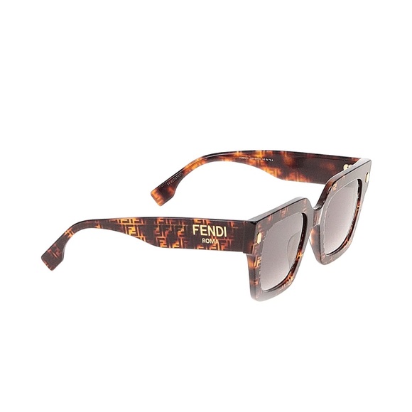 FENDI Acetate FF Havana Sunglasses - Picture 1 of 10